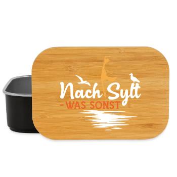 vacances en mer du Nord APRÈS SYLT WATT SINON DRÔLE - Boîte à goûter - noir - Devant