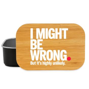 Might Be Wrong But Highly Unlikely Besserwisser - Lunch Box - Schwarz - Vorne