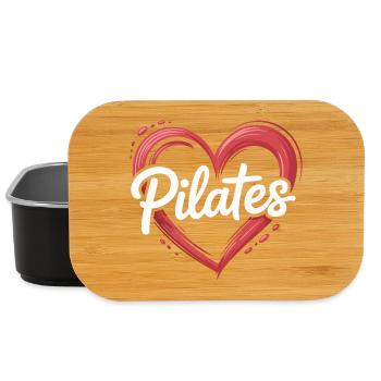 Heart Pilates River Motif - Lunch Box - black - Front