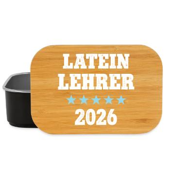 Professeur de latin 2026 Profession Études Formation des professeurs de latin - Boîte à goûter - noir - Devant