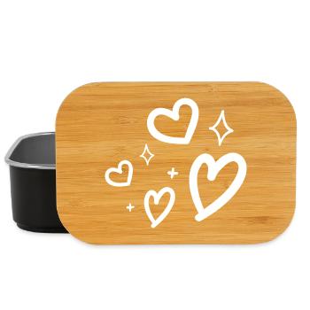 heart - Boîte à goûter - noir - Devant