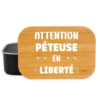 Attention Petuous Freedom - Lunch Box - black - Front