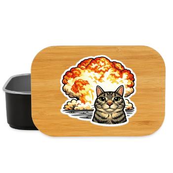 Und es hat Boom gemacht, so ein Feuerball Junge - Lunch Box - Schwarz - Vorne