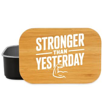 Stronger than Yesterday - Lunch Box - black - Front