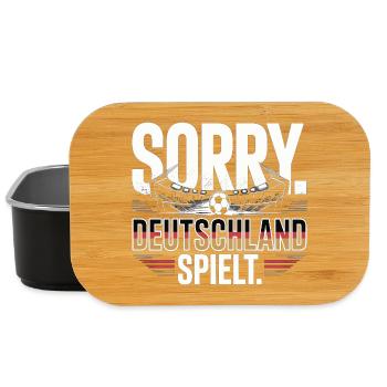 Sorry Deutschland Spielt Fußball Fan - Lunch Box - Schwarz - Vorne