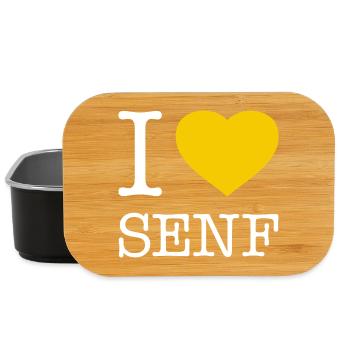 I love mustard - Lunch Box - black - Front