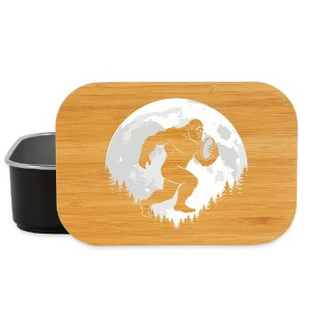 Bigfoot rugby players - Lunch Box - black - Front