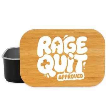 Rage Quit Genehmigt Gaming-Design - Lunch Box - Schwarz - Vorne