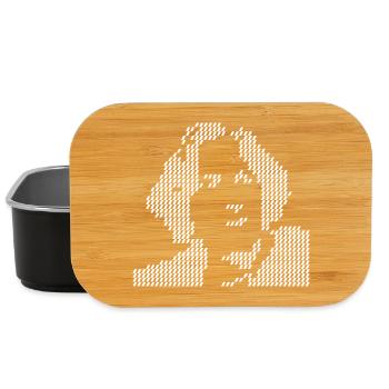 Pixel Oscar Wilde portrait Halftone - Lunch Box - black - Front