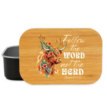Folge dem Wort Nicht der Herde Christ - Lunch Box - Schwarz - Vorne