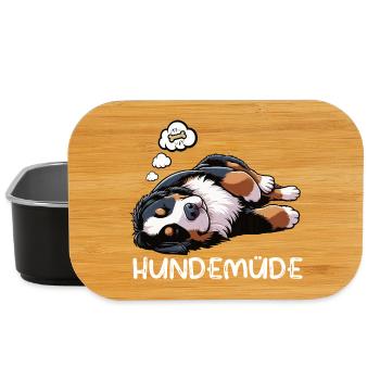 Hundemüde Berner Sennenhund Sennenhunde Berner - Lunch Box - Schwarz - Vorne