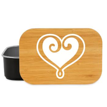 Herz Symbol - Lunch Box - Schwarz - Vorne