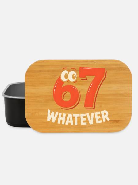 Six Seven Whatever Italian Brainrot Humor Meme - Lunch Box - Schwarz