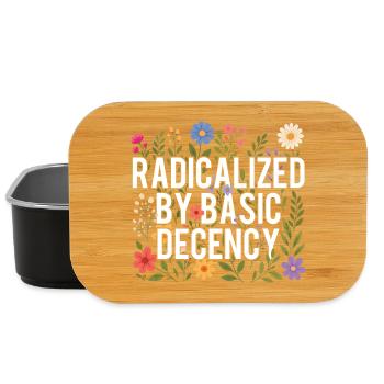 Radicalized Basic Decency Human Rights Kindness - Lunch Box - black - Front