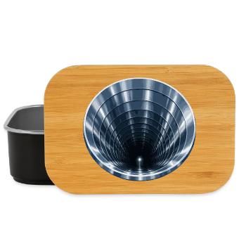 Blauer Spiraltunnel - Lunch Box - Schwarz - Vorne