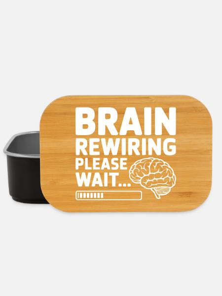 Reprogrammation du cerveau, veuillez patienter... - Boîte à goûter - noir