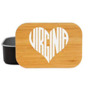Virginia Heart Design - Lunch Box - black - Front