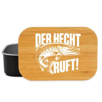 Hecht Angeln Humor - Lunch Box - Schwarz - Vorne