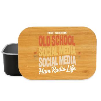 Réseaux sociaux de la radio amateur à l’ancienne - Boîte à goûter - noir - Devant
