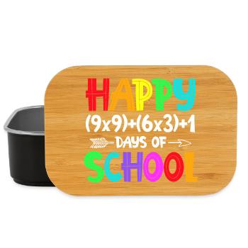 Rainbow Bonne rentrée scolaire - Boîte à goûter - noir - Devant
