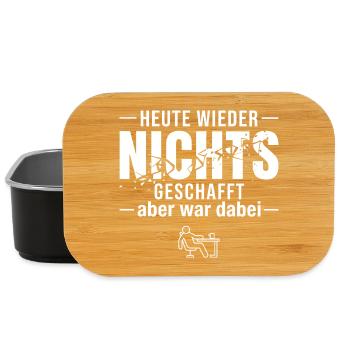Ich war dabei - Lustiges Design fürs Office - Lunch Box - Schwarz - Vorne