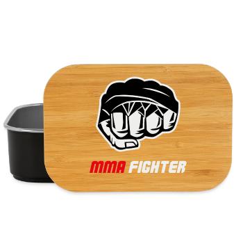 Combat de combat de combattant MMA à la poing - Boîte à goûter - noir - Devant