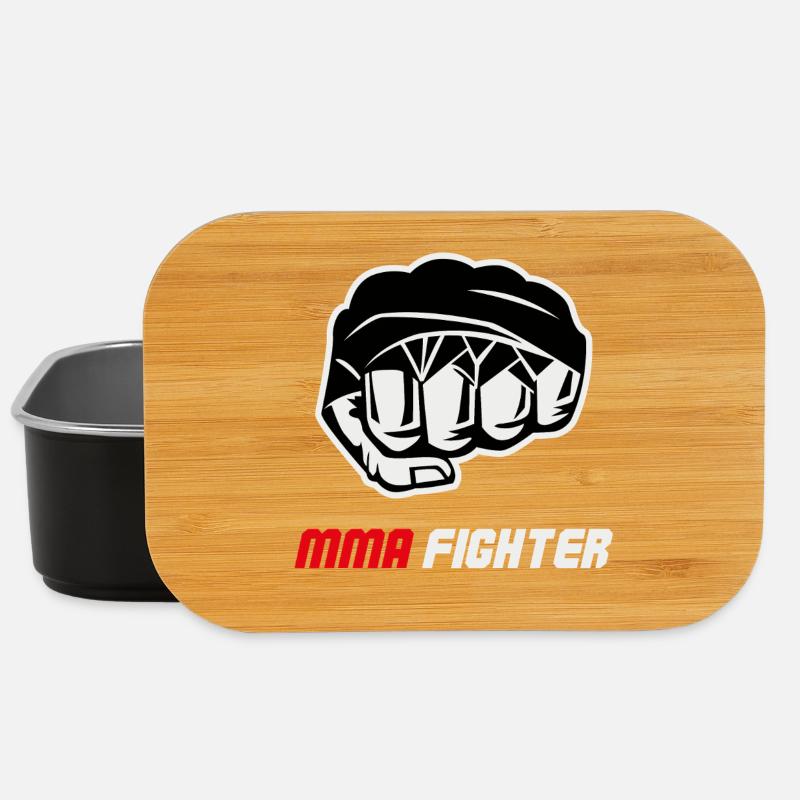 Combat de combat de combattant MMA à la poing - Boîte à goûter - noir