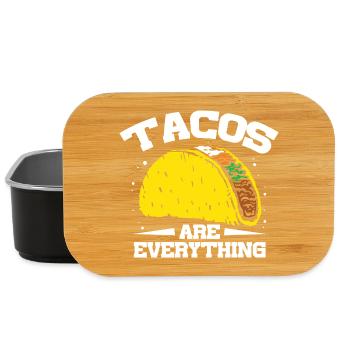 tacos are everything - Lunch Box - Schwarz - Vorne