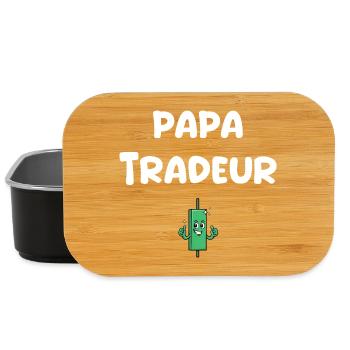 PAPA TRADEUR - Boîte à goûter - noir - Devant