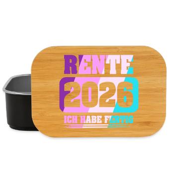 Rentner Rente 2026 - Lunch Box - Schwarz - Vorne