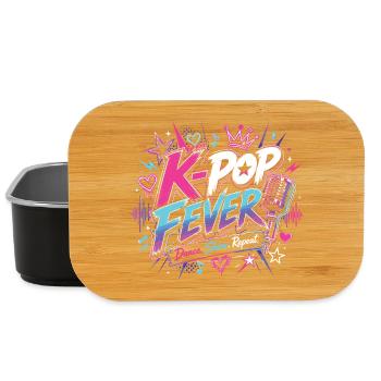 K-Pop Fever Dance Shine Repeat Motif - Lunch Box - black - Front