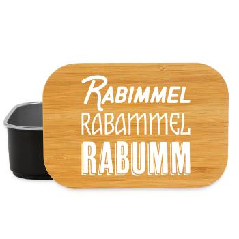 Rabimmel Rabammel Rabumm Shirt - Lunch Box - black - Front