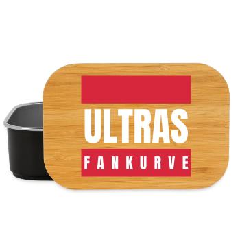 Ultras Fankurve Fußball Fan Supporter Statement - Lunch Box - Schwarz - Vorne