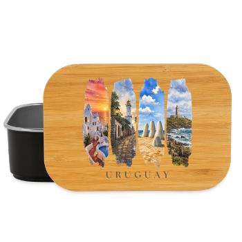 Uruguay Urlaub Travel – Südamerika Strand & Kultur - Lunch Box - Schwarz - Vorne