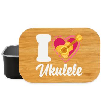 Funny Ukulele Designs and Sayings - Lunch Box - black - Front