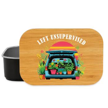 Funny gardening fun mothers - Lunch Box - black - Front