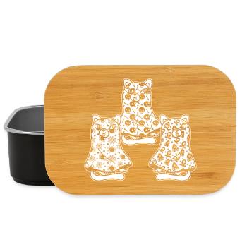 Funny Halloween Cat Ghost Halloween Cat - Lunch Box - Schwarz - Vorne
