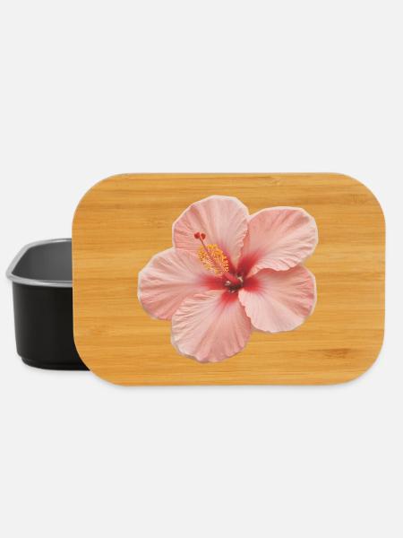 Hibiscus Peach - Lunch Box - black