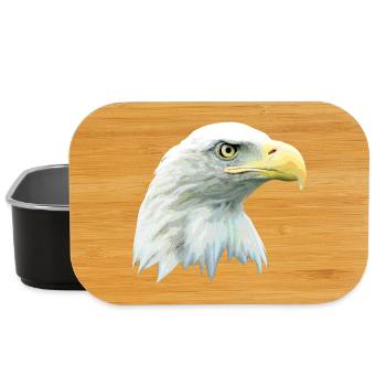 Adlerkopf, Weißkopfseeadler, Adler, Greifvogel aus - Lunch Box - Schwarz - Vorne