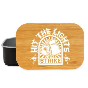 Hit The Lights Strike Boxing Gloves - Lunch Box - black - Front