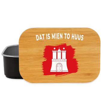 Dat is mien to Huus – Hamburg - Lunch Box - Schwarz - Vorne