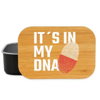 IT’S IN MY DNA – Polen Humor - Lunch Box - Schwarz - Vorne