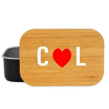 COL mit rotem Liebesherz - Lunch Box - Schwarz - Vorne