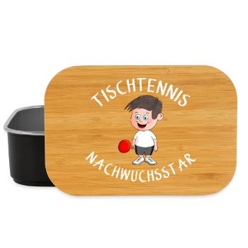 Tischtennisspieler Nachwuchs - Lunch Box - Schwarz - Vorne