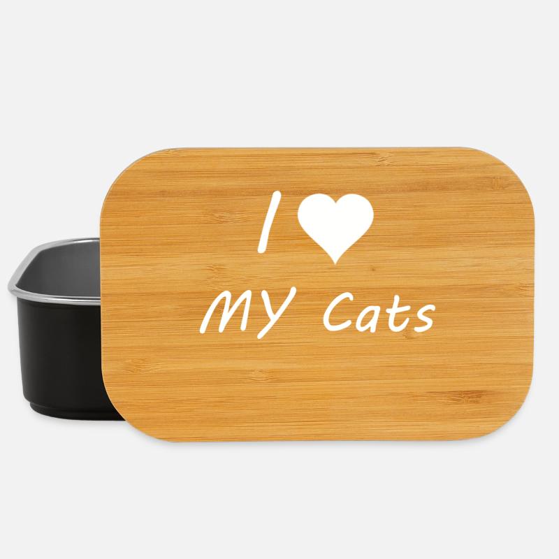 I love my Cats - Lunch Box - Schwarz