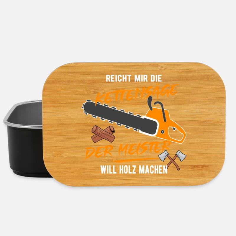 Der Meister will Holz machen! - Lunch Box - Schwarz