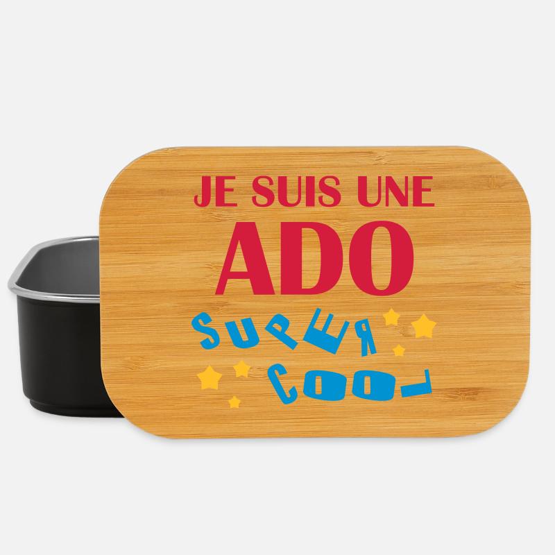 adolescent / enfant / ado / adolescente - Boîte à goûter - noir
