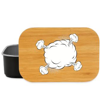 Leere Comic Kampf Wolke für eigene Texte & Motive - Lunch Box - Schwarz - Vorne