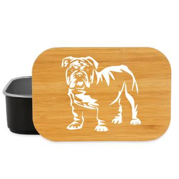 Bulldog anglais "Black Edition" - Boîte à goûter - noir - Devant