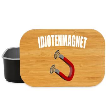 Idiotenmagnet - Lunch Box - Schwarz - Vorne